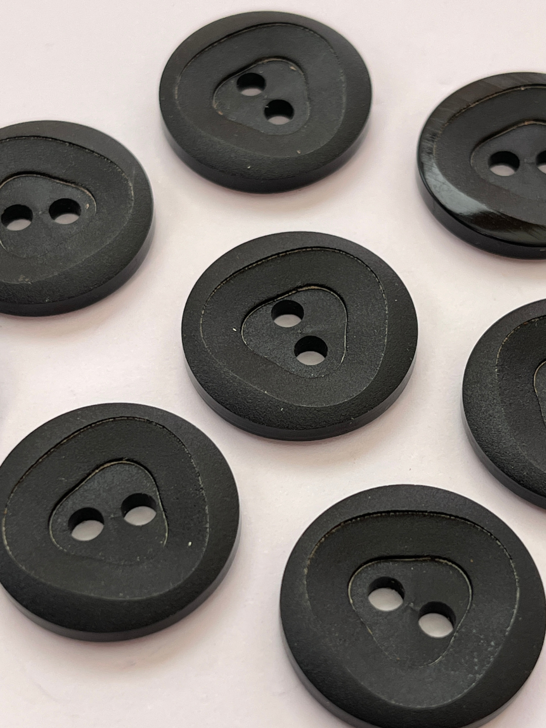 Vintage Black Triangular Buttons