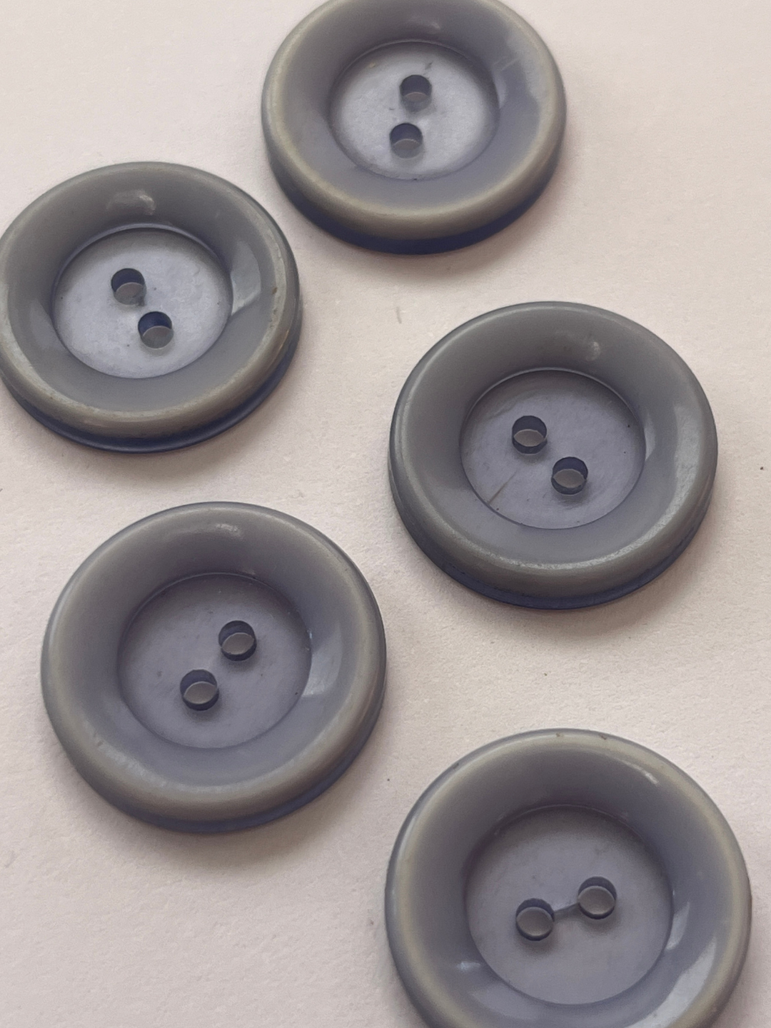 Grey Vintage Transparent Buttons