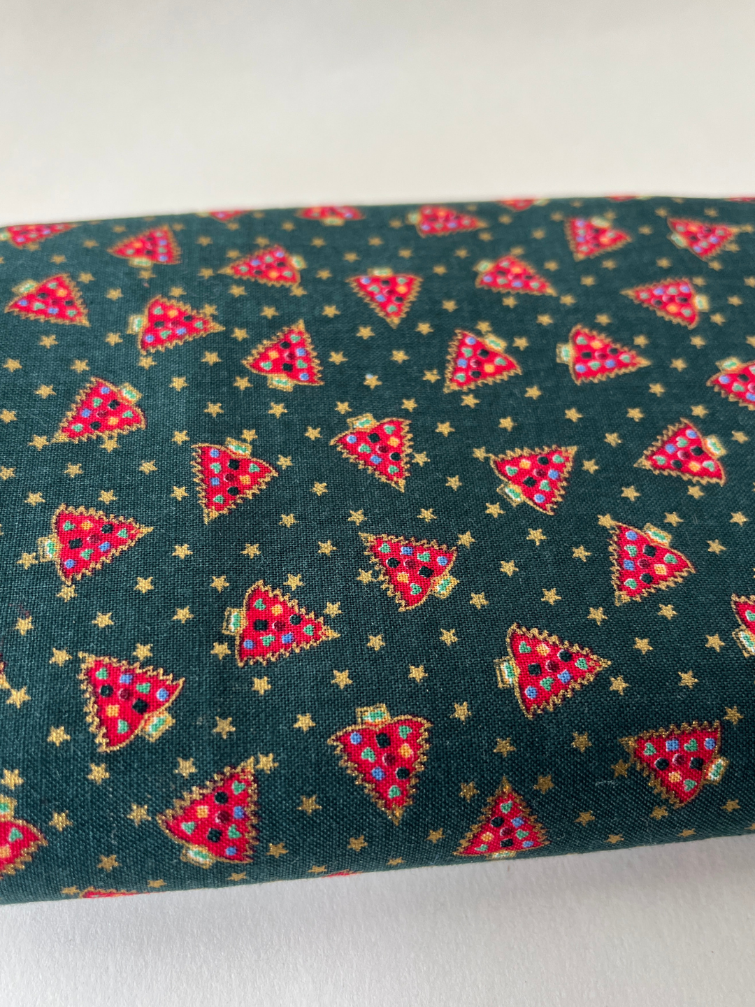 Christmas Tree Patchwork Quilt Fabric