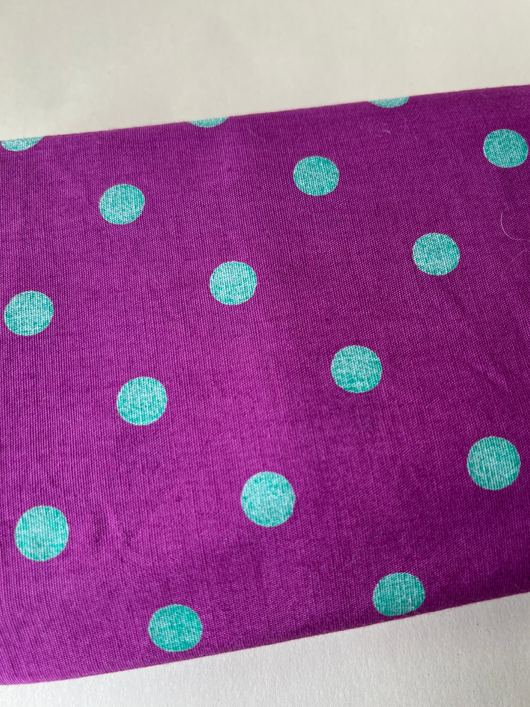 Purple Polka Dot Patchwork Quilt Fabric