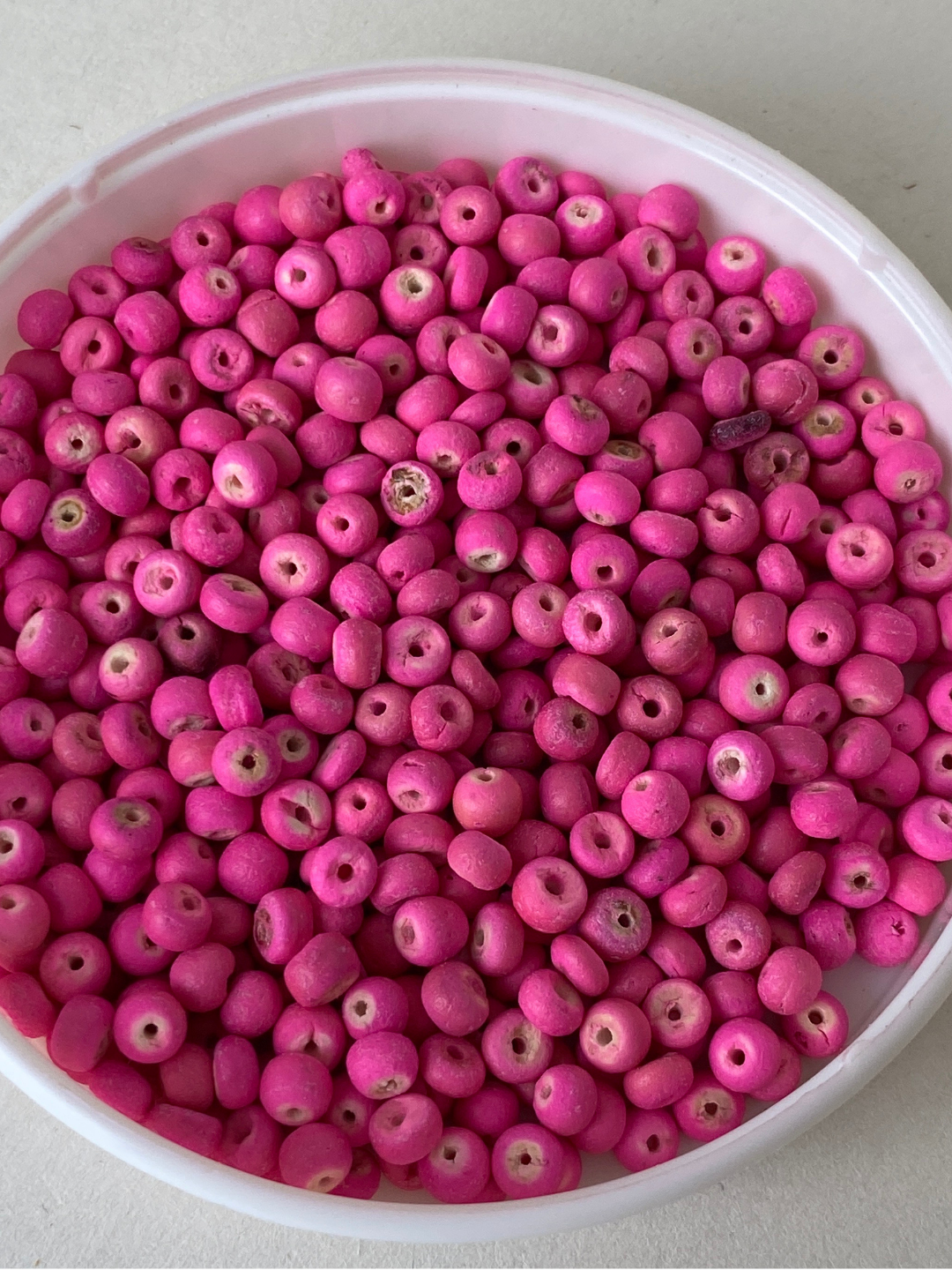 Small Hot Pink Round Beads for Jewellery & Crafts – Pre-Loved