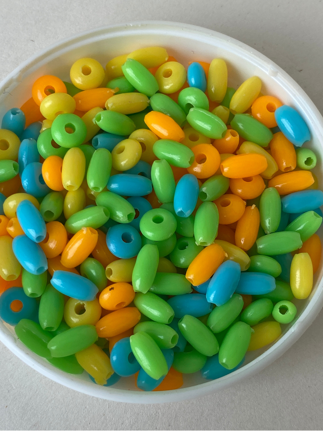 Green, Blue & Yellow Disc Beads for Jewellery Making – Pre-Loved