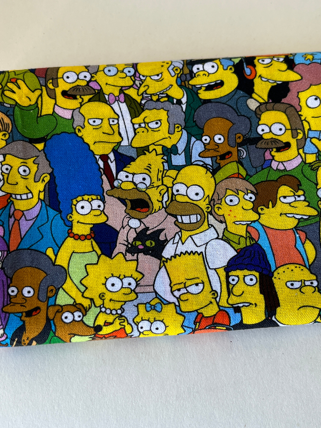 Simpsons Characters Patchwork Quilt Fabric