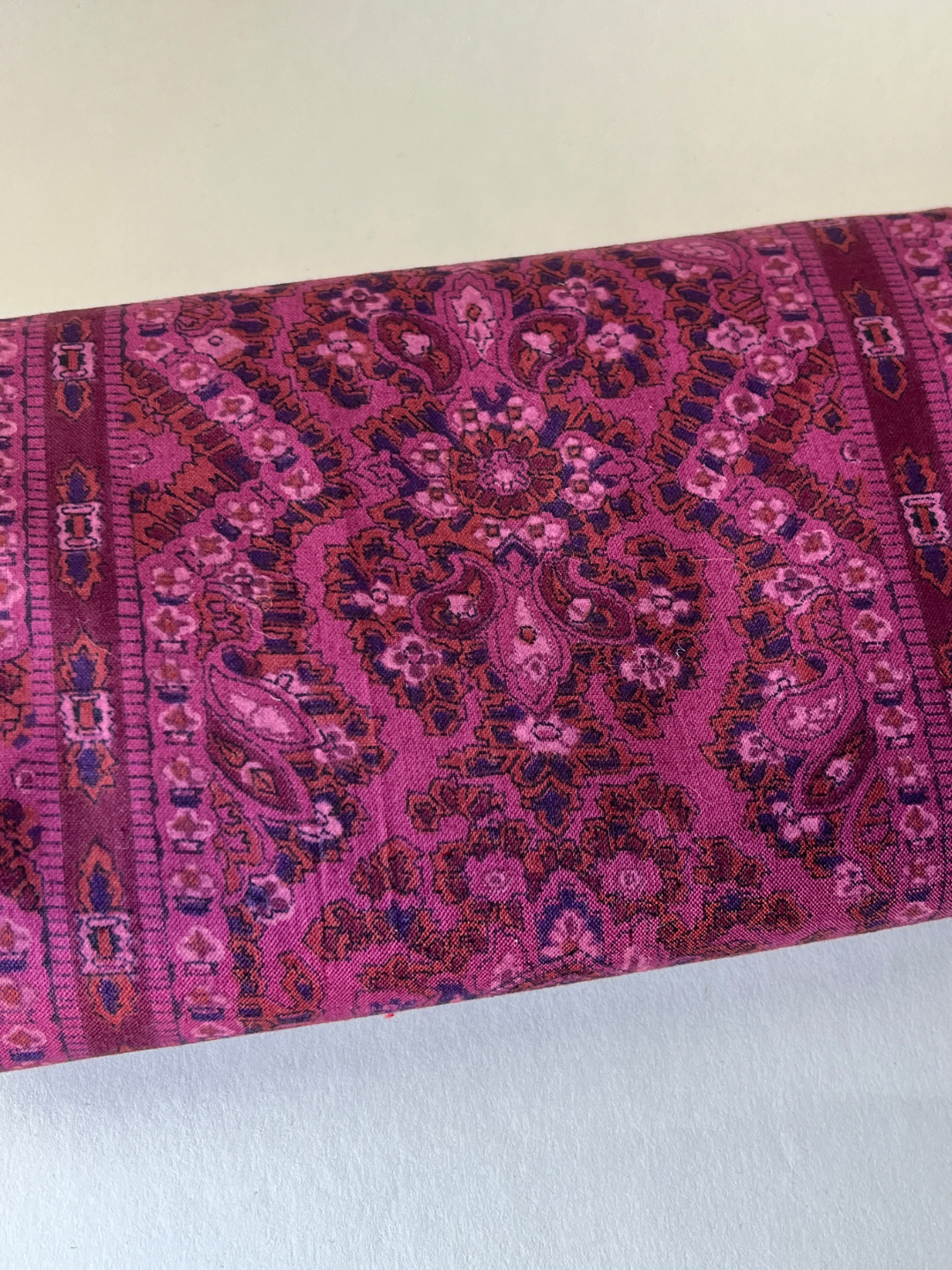 Purple Paisley Patchwork Quilt Fabric