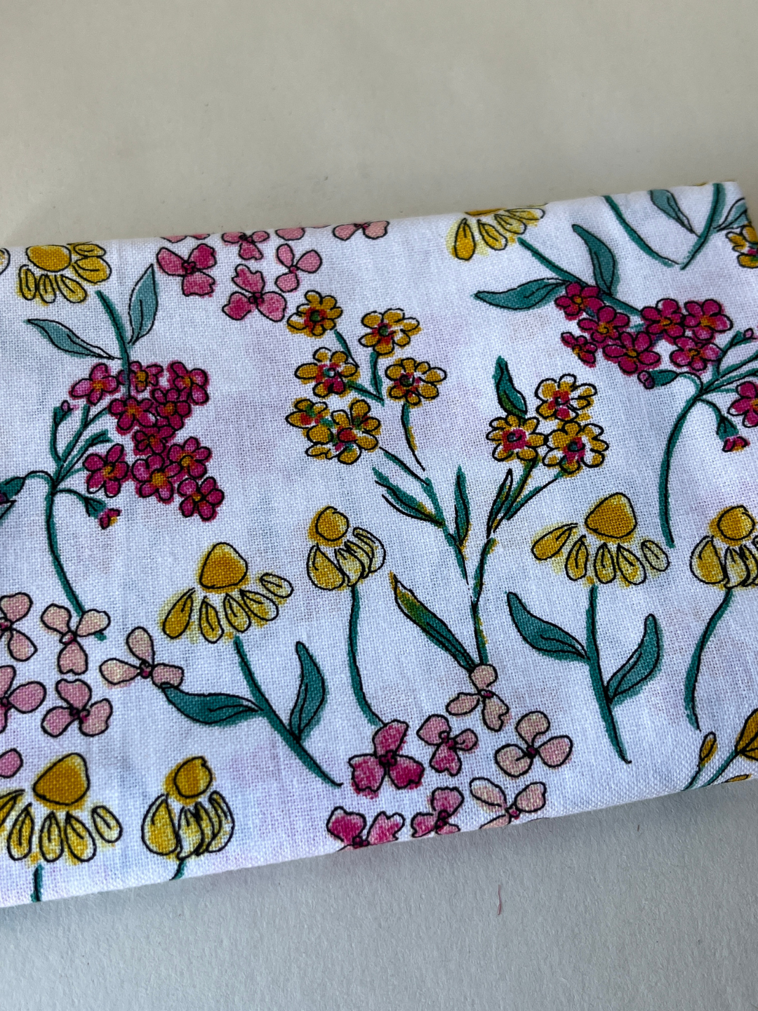 Florals and Daisies Patchwork Quilt Fabric