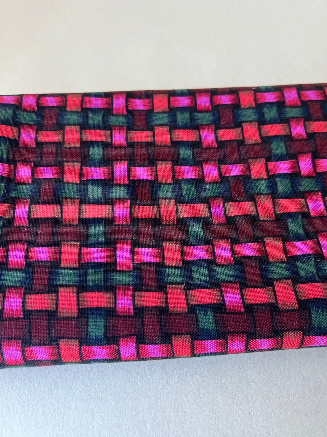 Woven Grid Patchwork Quilt Fabric