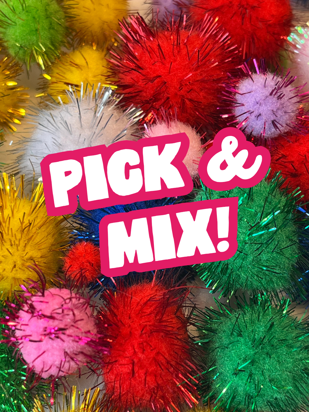 Pick & Mix: Metallic Pom Poms
