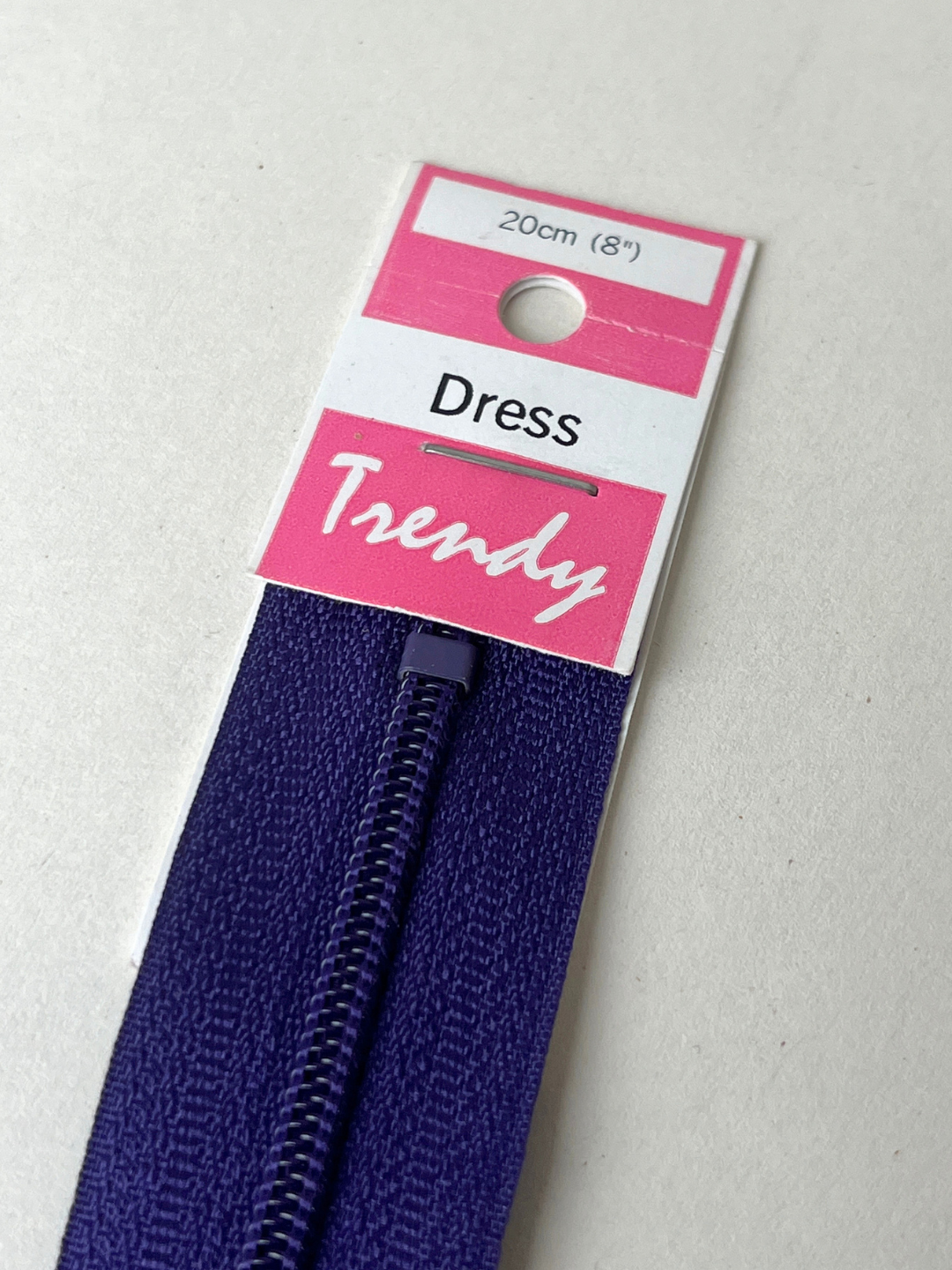 Dress Zip - Purple - 20cm