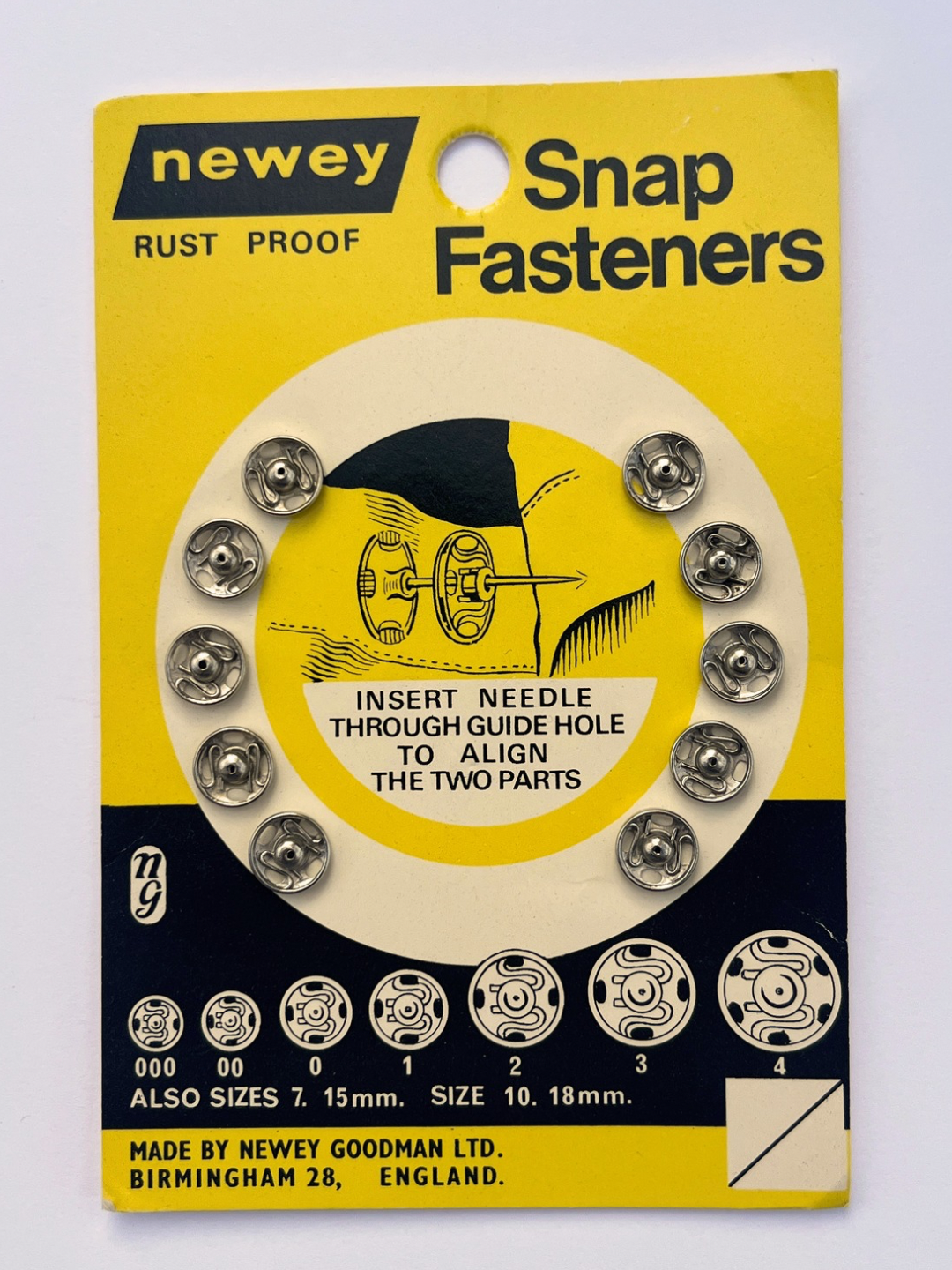Vintage Newey Snap Fasteners image 0