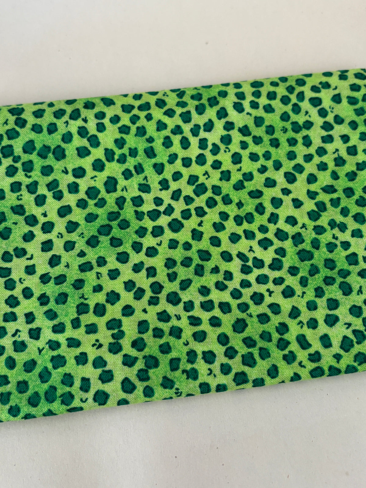 Green Leopard Print Patchwork Quilting Fabric