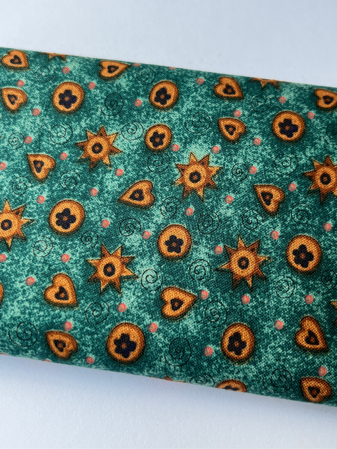 Heart and Star Patchwork Quilt Fabric