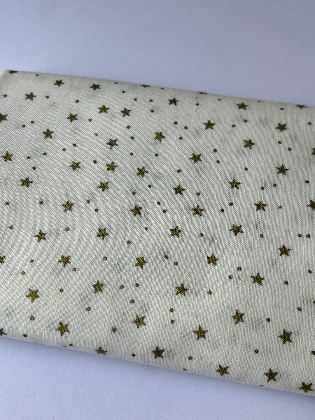 Gold Star Patchwork Quilt Fabric