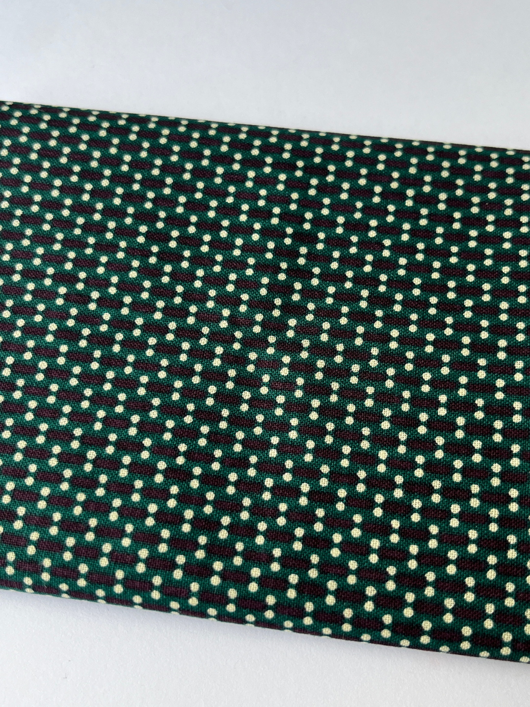 Green Geometric Patchwork Quilt Fabric