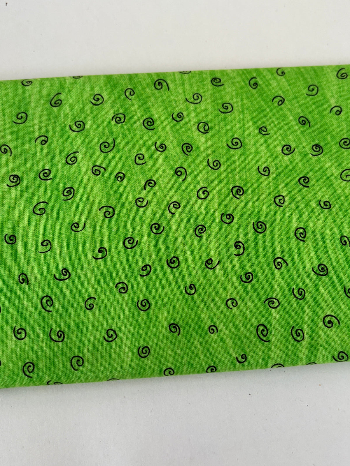 Small Green Spiral Patchwork Quilting Fabric