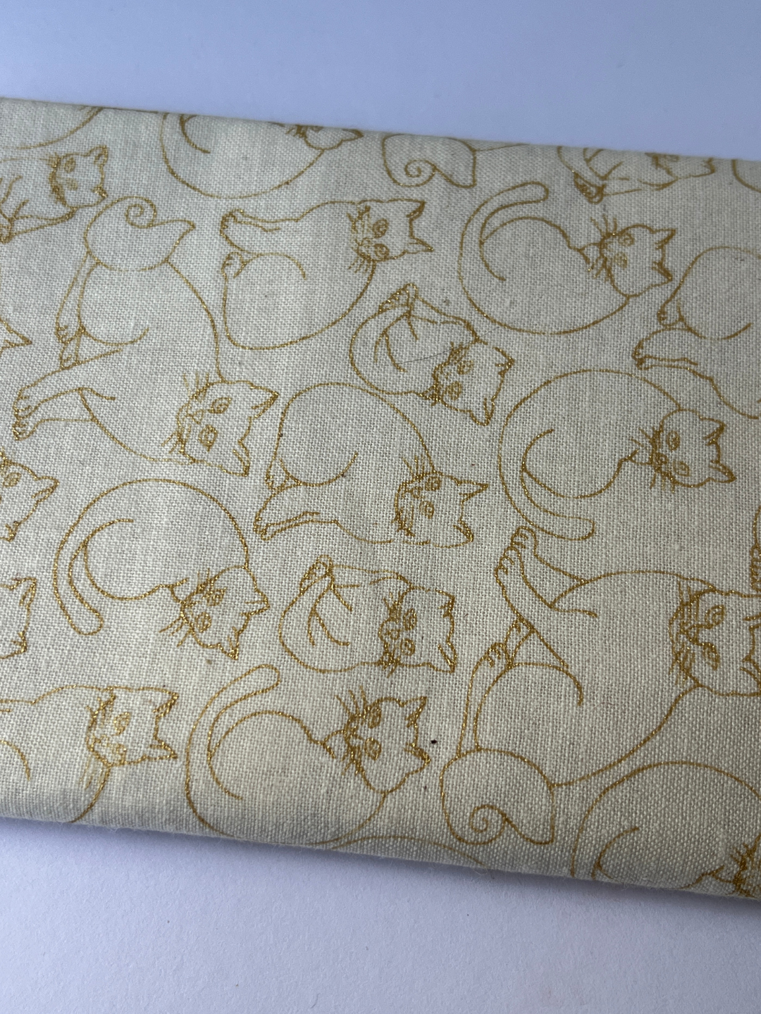 Golden Cat Patchwork Quilt Fabric