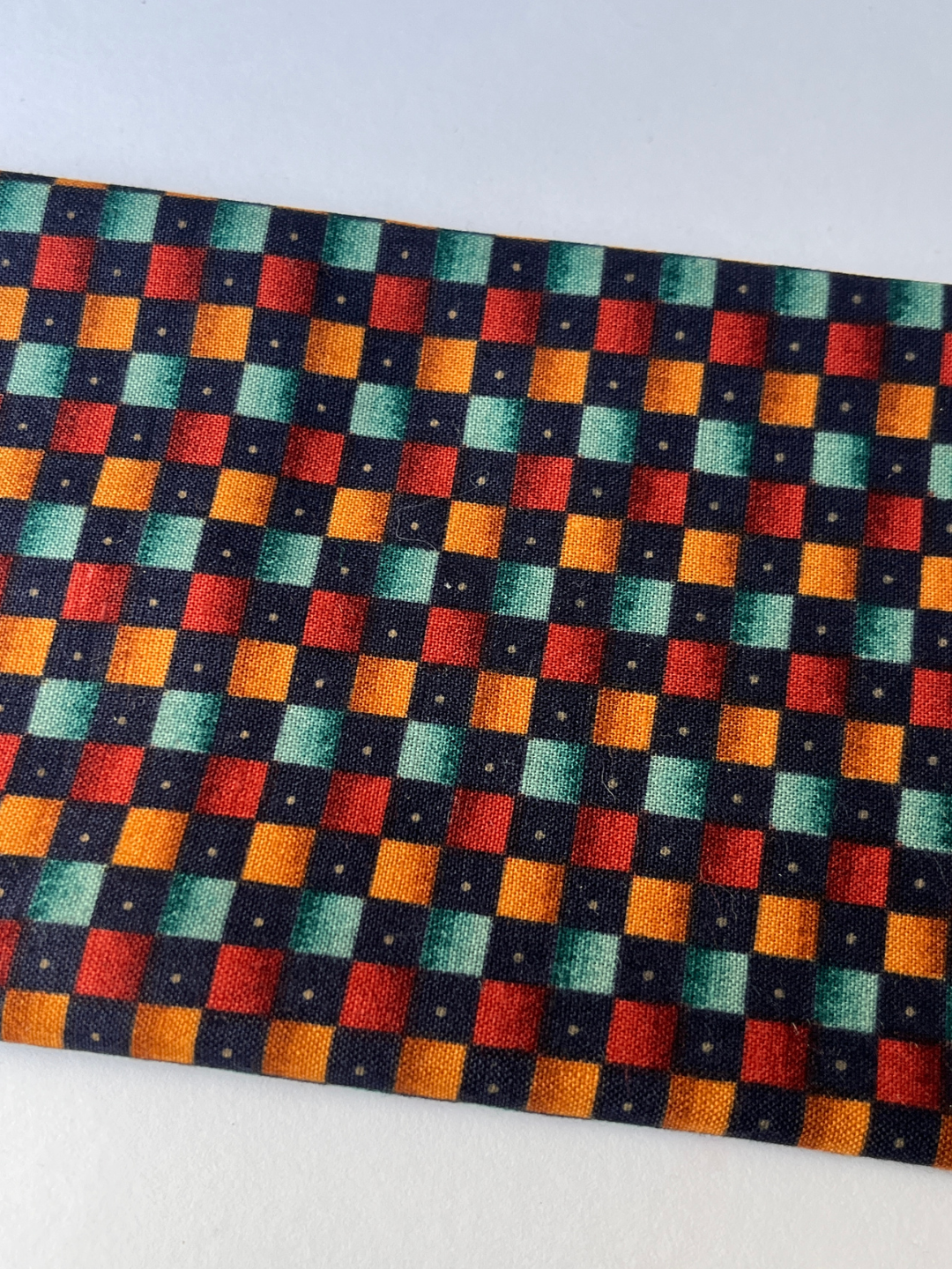 Checkered Patchwork Quilt Fabric