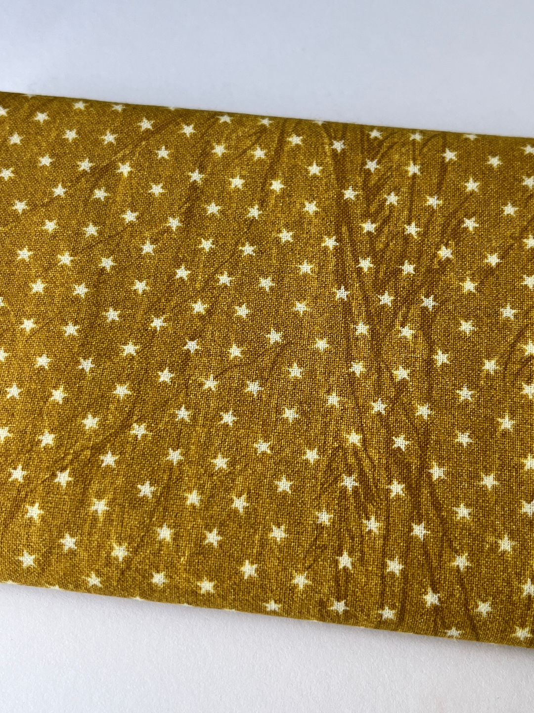 Yellow Star Patchwork Quilt Fabric
