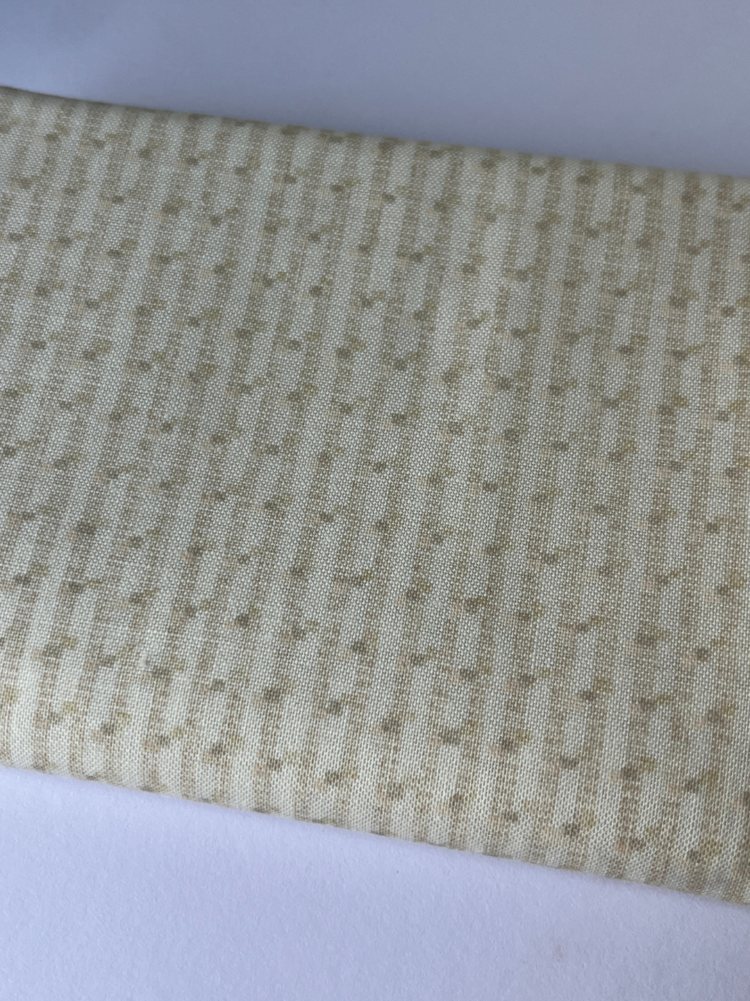 Cream Striped Patchwork Quilt Fabric