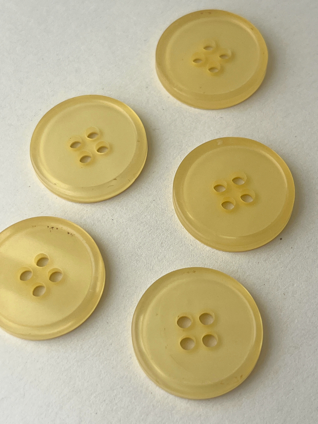 Yellow Vintage Buttons