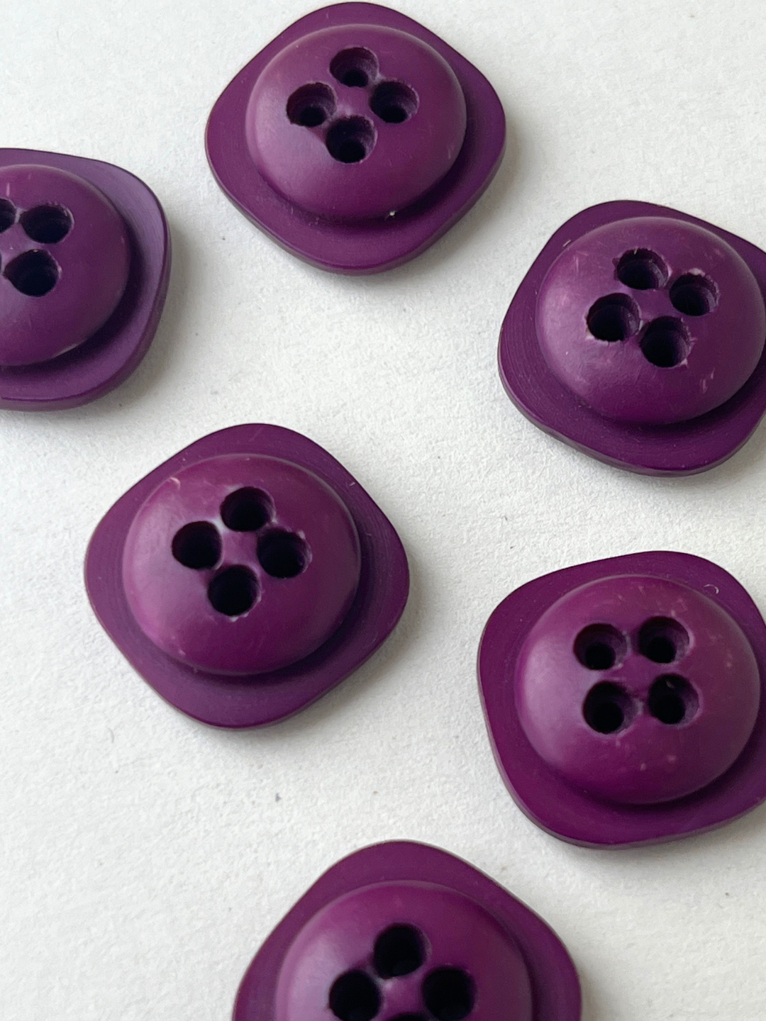 Square Purple Vintage Buttons