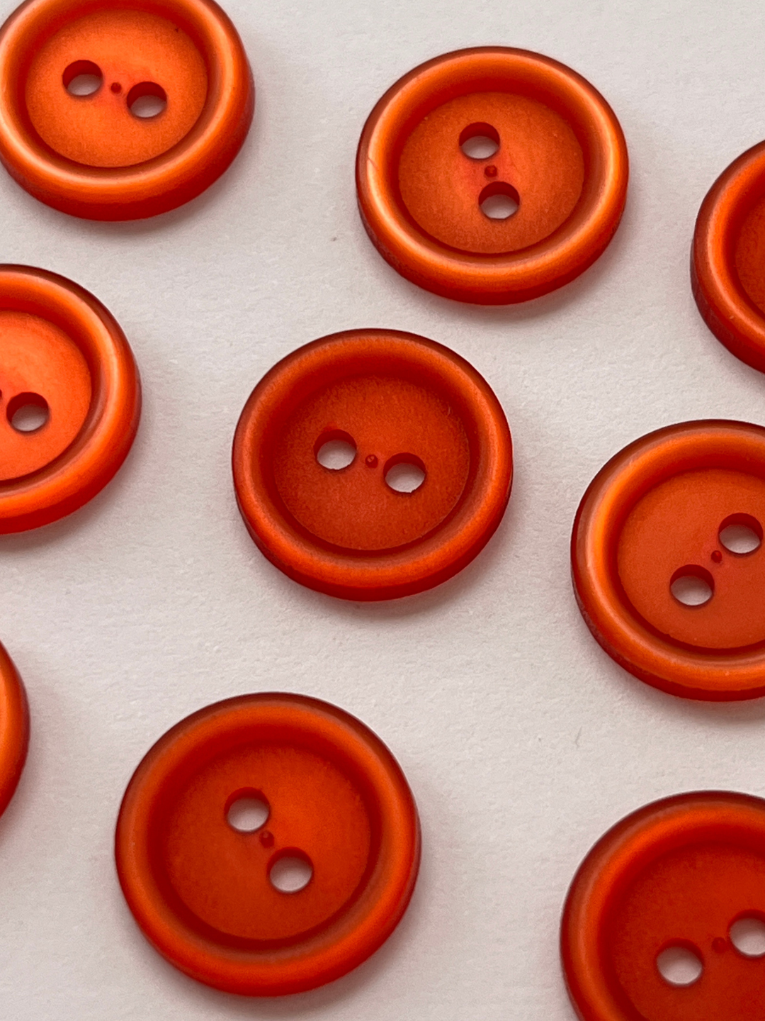 Shiny Orange Vintage Buttons