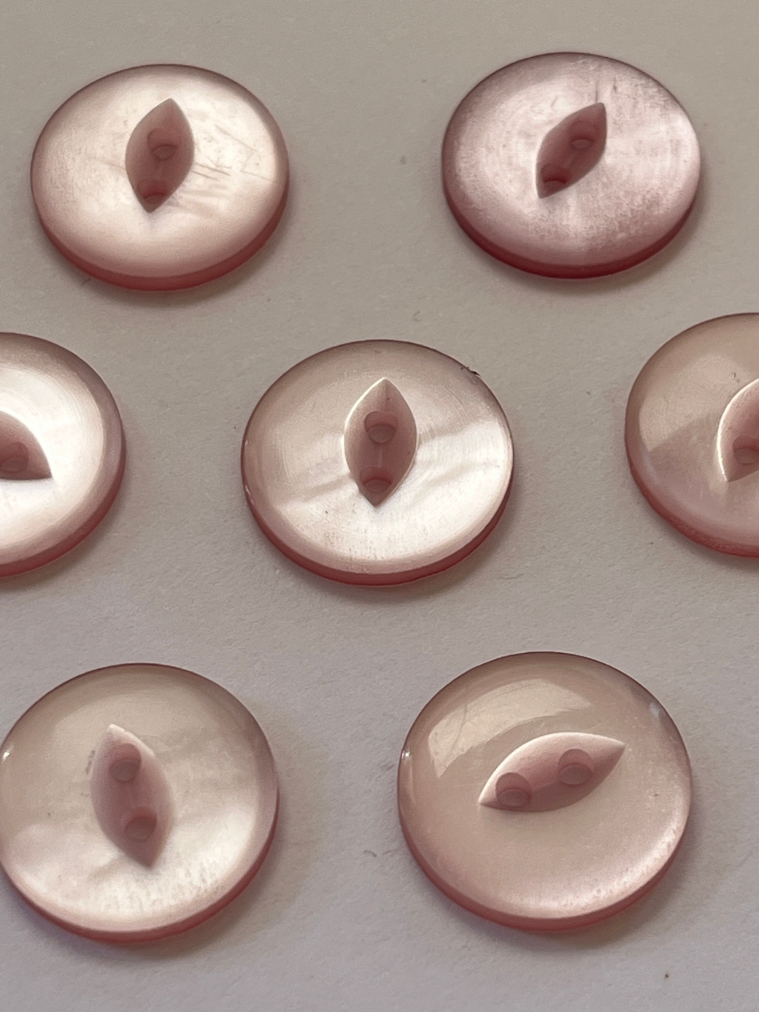 Pink Cat Eye Buttons