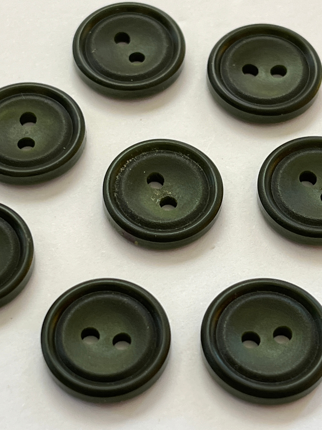 Dark Green Vintage Buttons