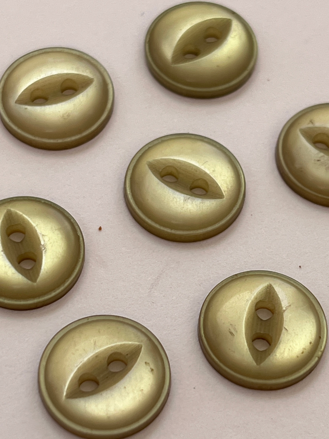 Green Cat Eye Buttons