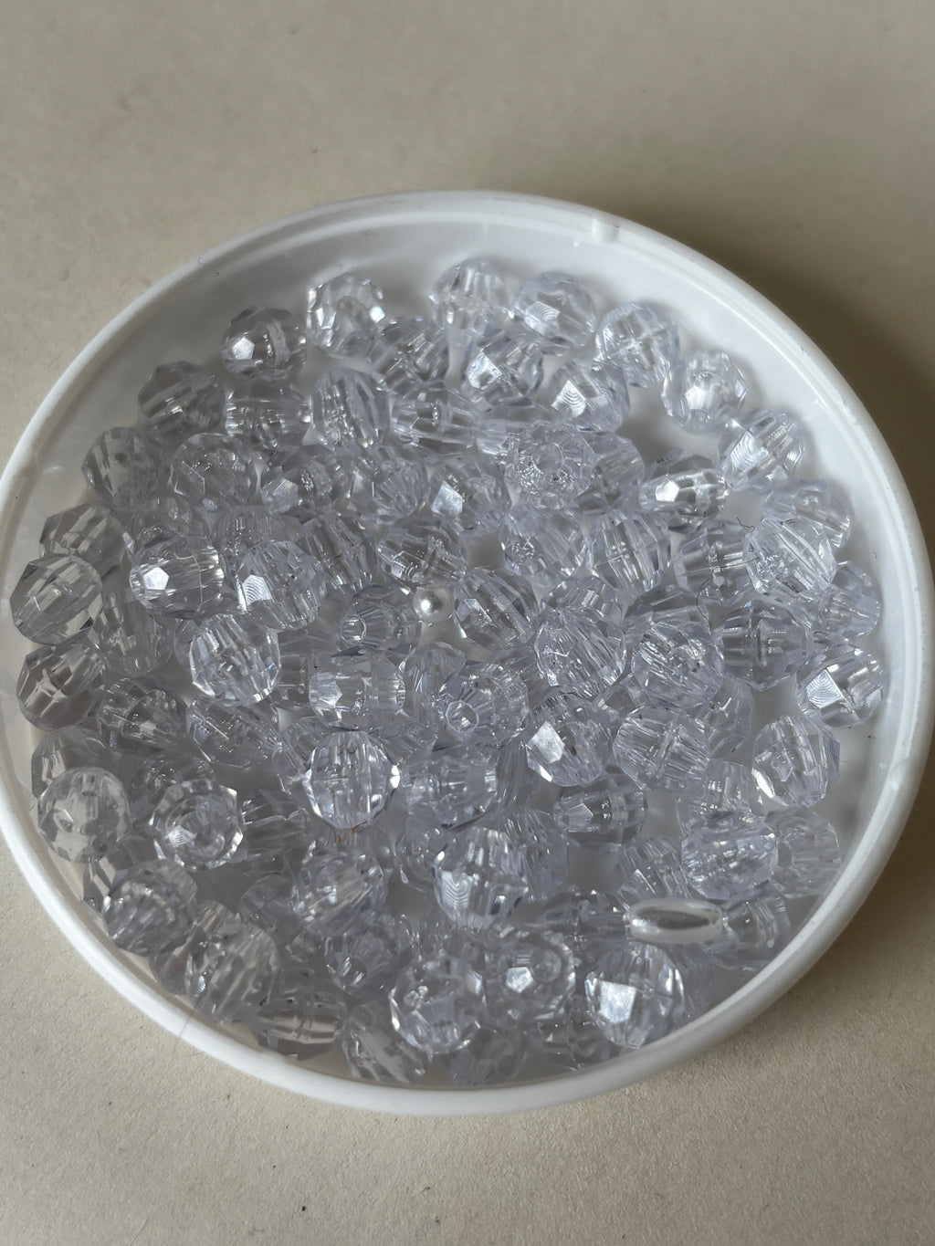 Clear Faceted Beads for Jewellery Making – Pre-Loved