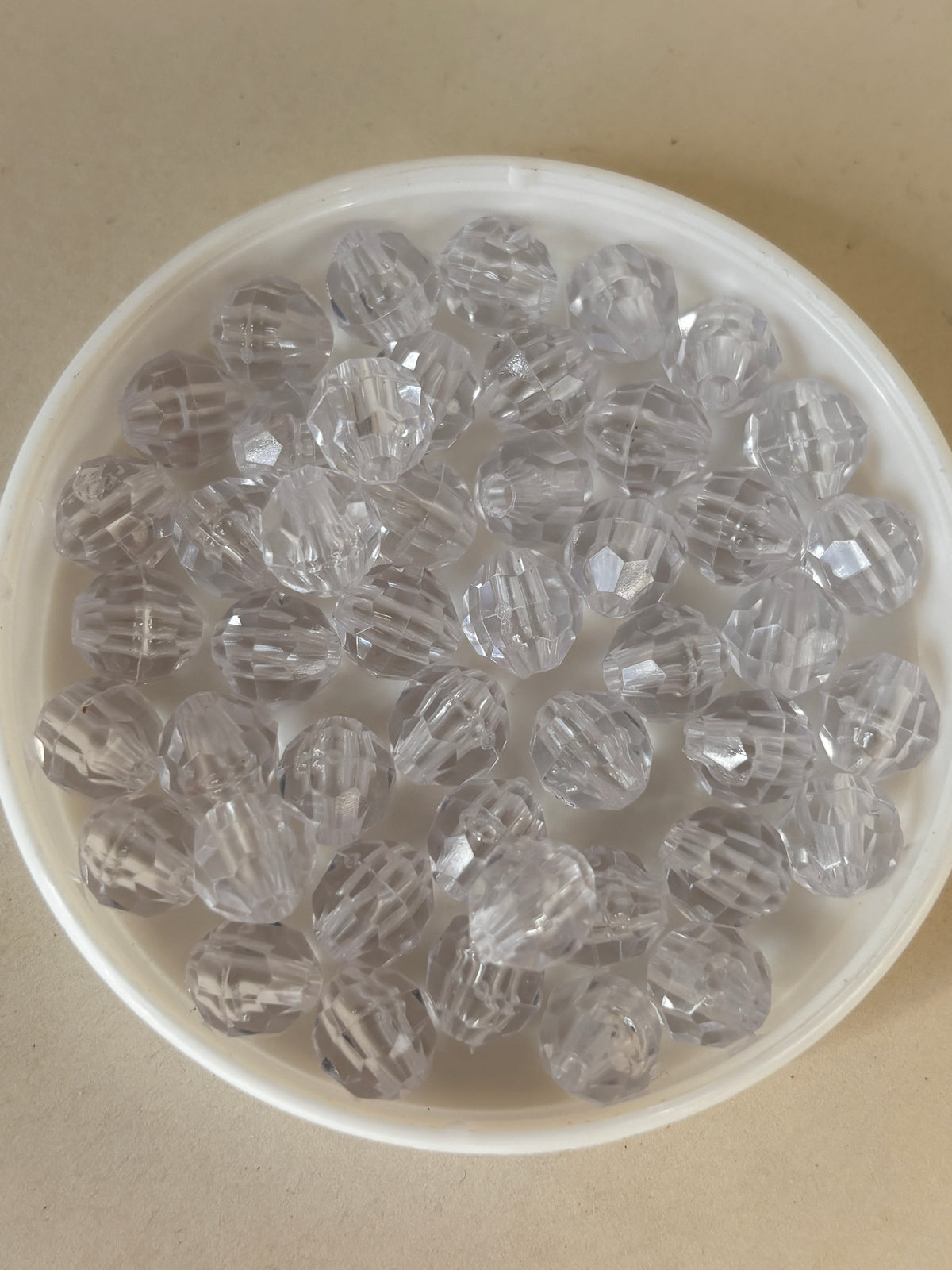 Clear Faceted Beads for Jewellery Making – Pre-Loved