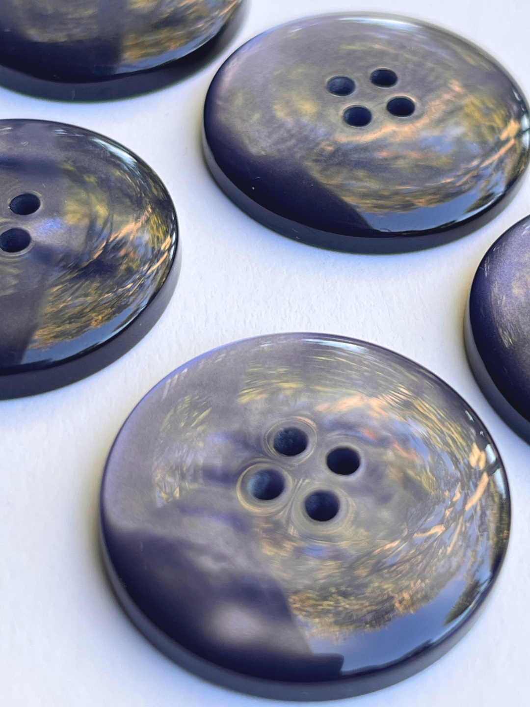 Iridescent Blue Buttons image 0
