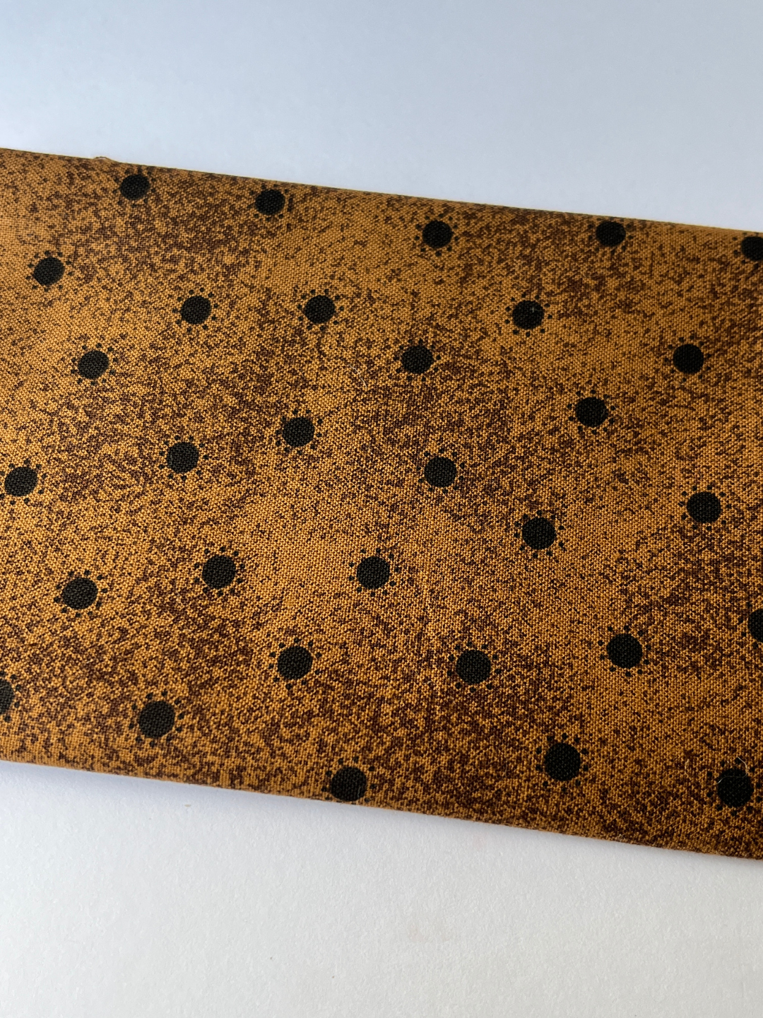 Brown Polka Dot Patchwork Quilt Fabric